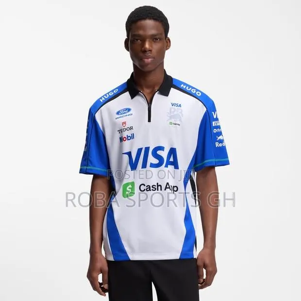 Hugo Boss White Visa CashApp Racing Bull Polo · Photo 1