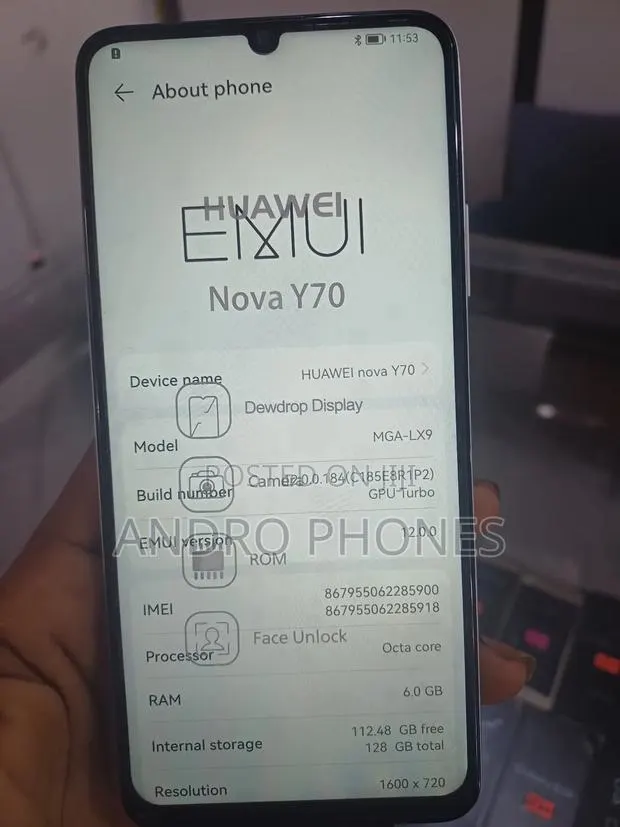 Huawei Nova Y70 128 GB Silver · Photo 1