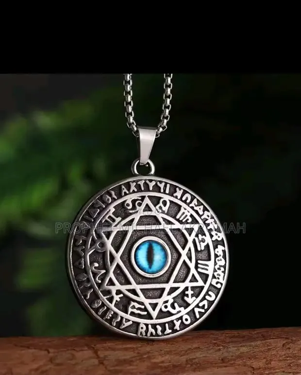 Talisman Seal of Solomon Evil Eye Necklace