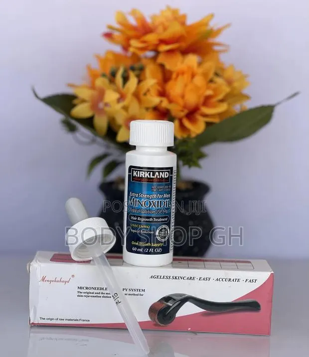 Beard and Hairline Set - Kirkland Minoxidil + Derma Roller · Photo 1