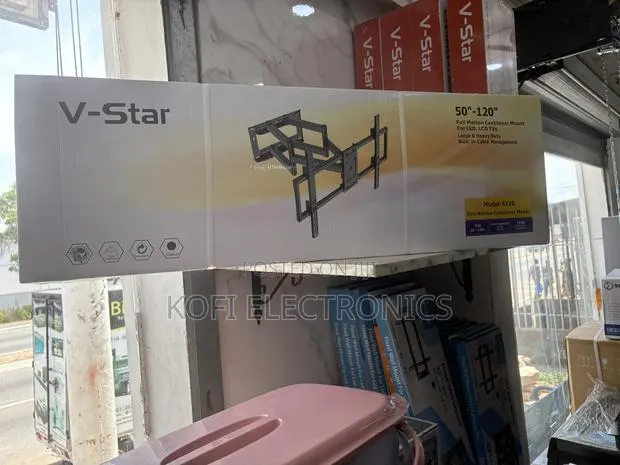 Durable v-Star Full Motion Tv Bracket S120 – For 50" to 120" TVS · Photo 1