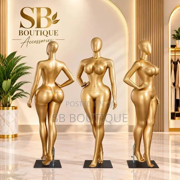 Luxury Gold Female Full-Body Mannequin · Photo 1