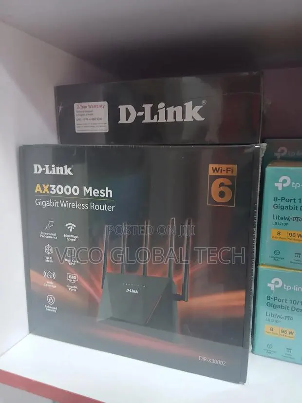 D-Link Ax3000 Mesh Gigabit Wireless Router · Photo 1