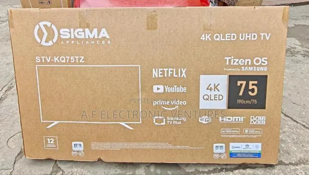 Sigma 75-Inch Qled Android Smart TV (TIzen OS POWERED BY SAMSUNG) · Photo 1