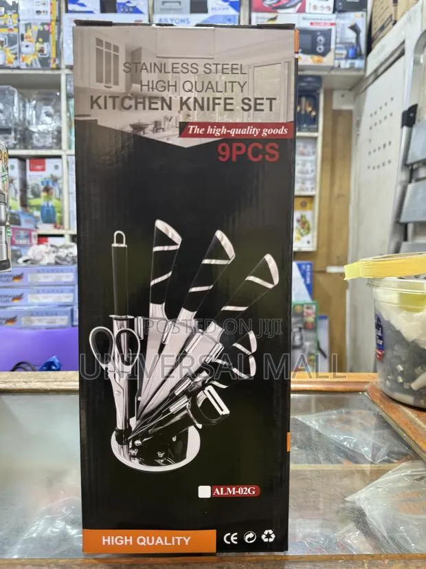 Stainless Steel High Quality Knife Set (9 Pcs) · Photo 1