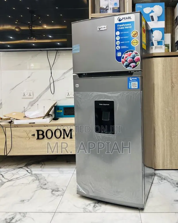 Manual Defrost Pearl Pf-2521w0-5e Double Door Electric Fridge · Photo 1