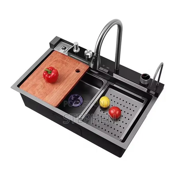 Smart Kitchen Sink Includes Faucet and Accessories · Photo 1