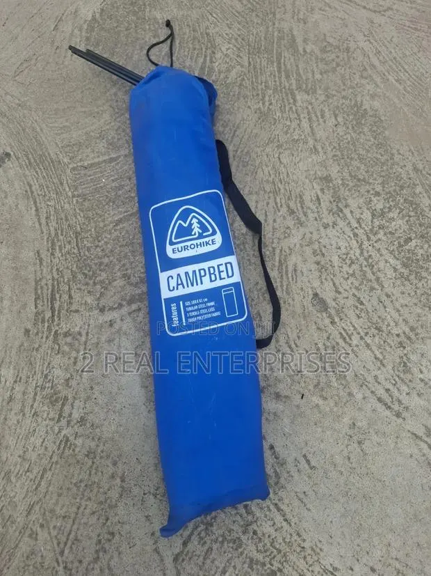 Eurohike Portable Folding Camp Bed (180 X 61 Cm) W Tubular Steel Frame · Photo 1