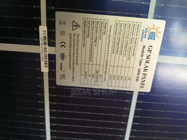 630w Bifacial Solar Panels · Photo 1