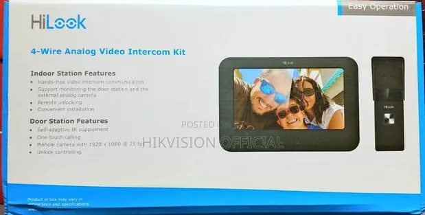4-Wire Analog Video Intercom Kit-Hilook