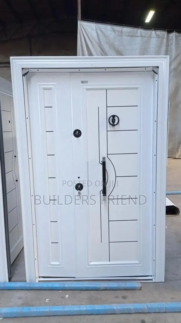 All White Executive Entrance Heavy Turkish Security Door · Photo 1