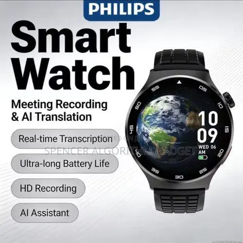 Philip Smart Watch Vtr5206 Voice Recorder Transcript Translation · Photo 1
