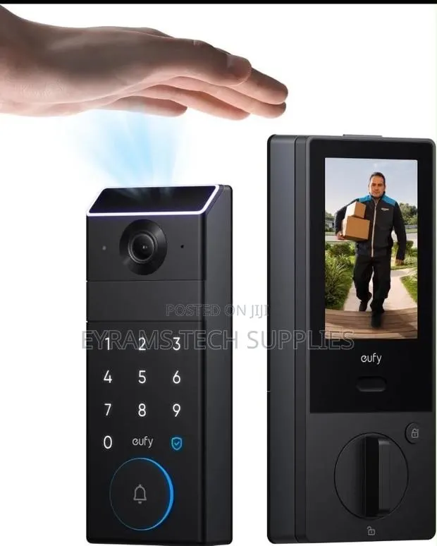 Eufy FamiLock S3 Max Smart Deadbolt, Palm Vein 2K Cam · Photo 1