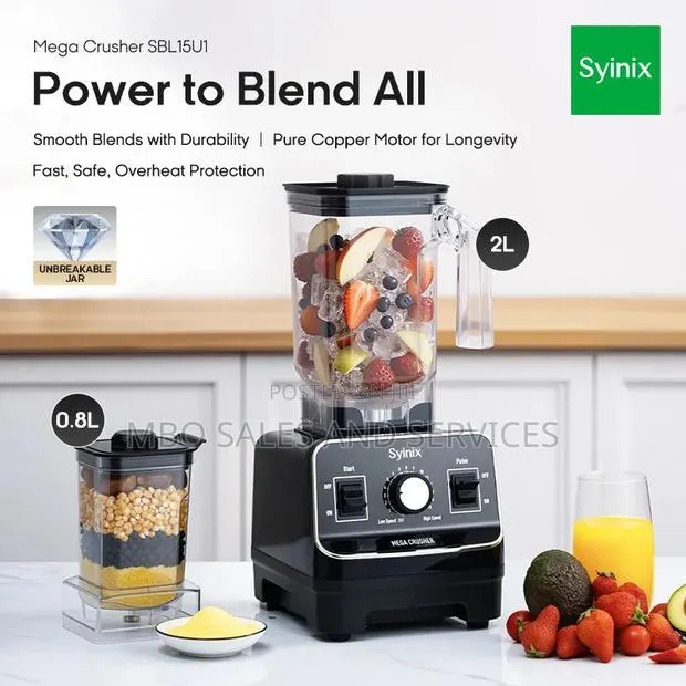 Unbreakable Crusher Blender - Power to Blend All (Pure Copper Motor) · Photo 1