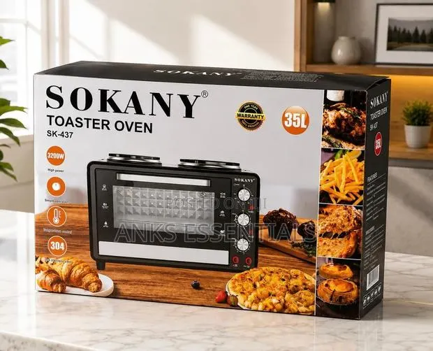 Sokany 35L Electric Oven Toaster With Double Hot Plates SK-437 | 3200W · Photo 1