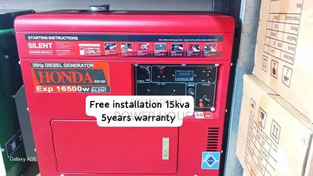 Honda Heavy-Duty 15kva Diesel Generator – Commercial 16500watts · Photo 1