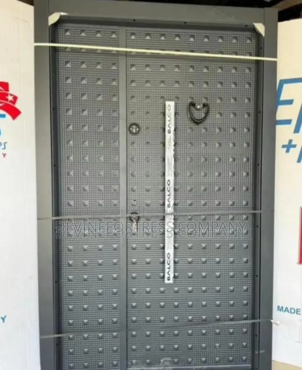 Full Metal Gray Armor Door Available in DFF Designs and Colors · Photo 1