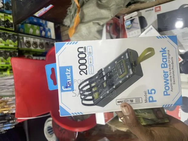Power Bank 20000mah Built - In Type-C , iPhone, Cable, USB · Photo 1