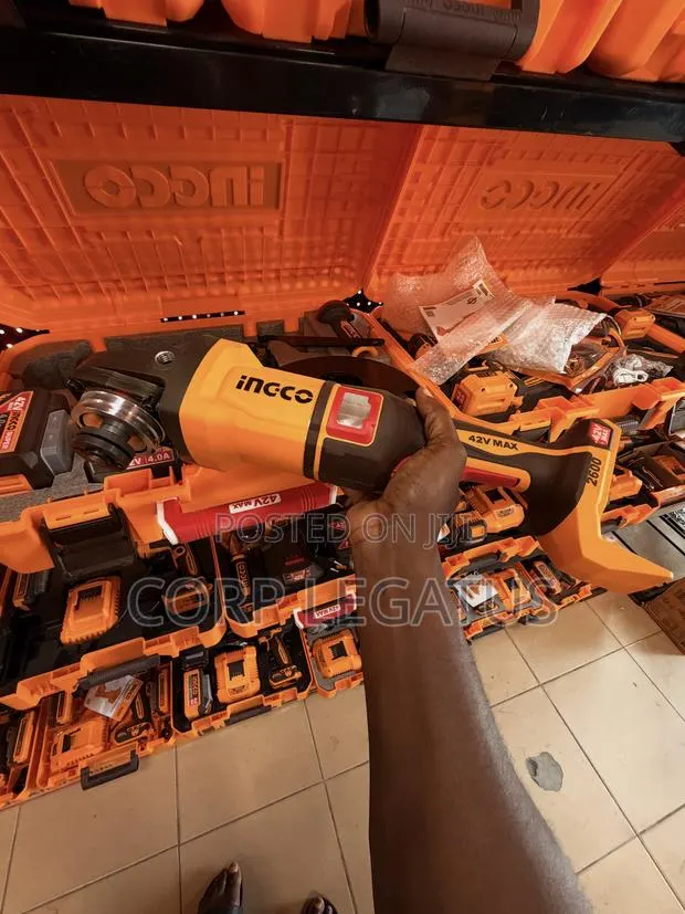 Ingco 9” Cordless Angle Grinder · Photo 1