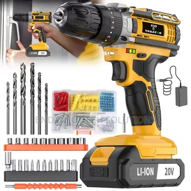 Tegatok 20V Cordless Impact Drill Kit · Photo 1