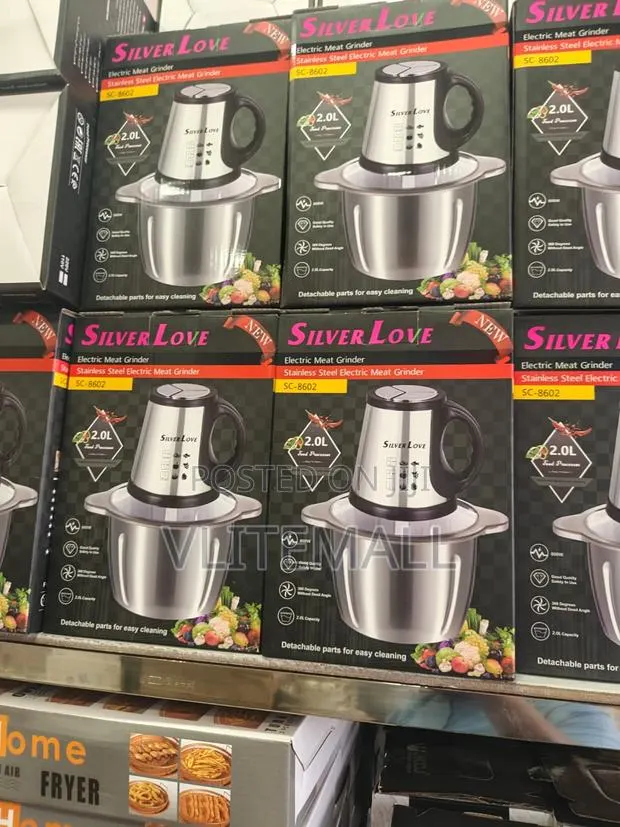 Silver Love Electric Meat Grinder (Model Sc-8602). · Photo 1