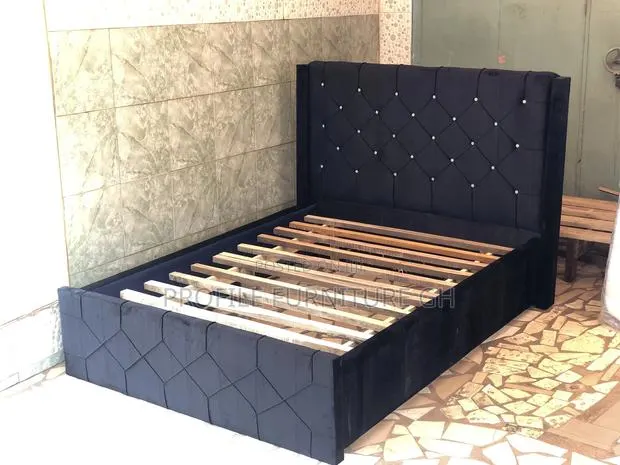 Neat Double Black Bedframe// Durable And Luxurious · Photo 1
