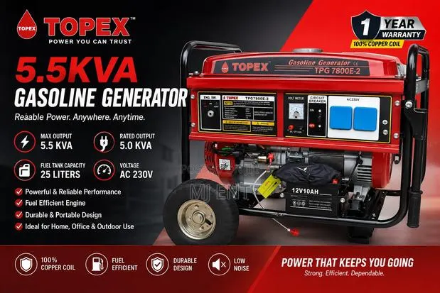 Generator 5.5 Kva Petrol Topex