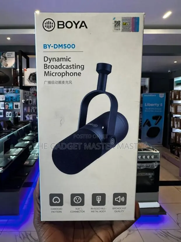 Boya by-Dm500 Dynamic XLR Podcast Microphone · Photo 1