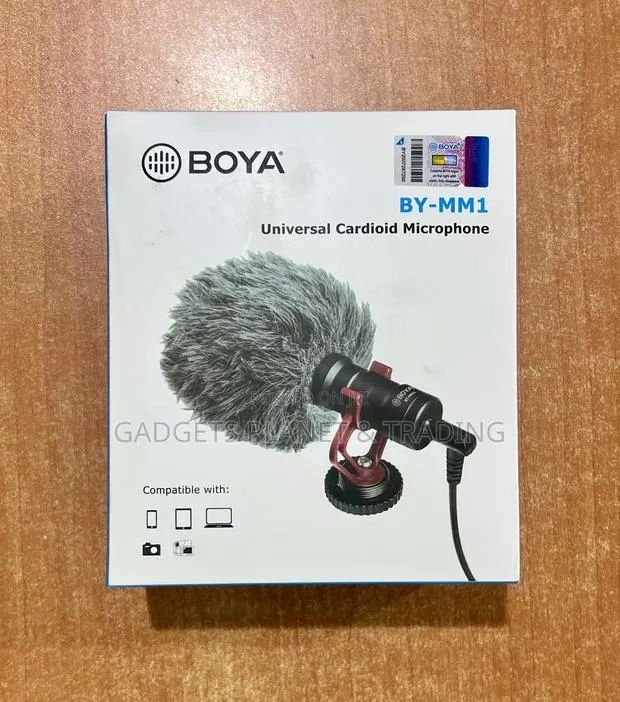 Boya Mm1 Shotgun Microphone With Shock Mount For Camera Smartphones · Photo 1