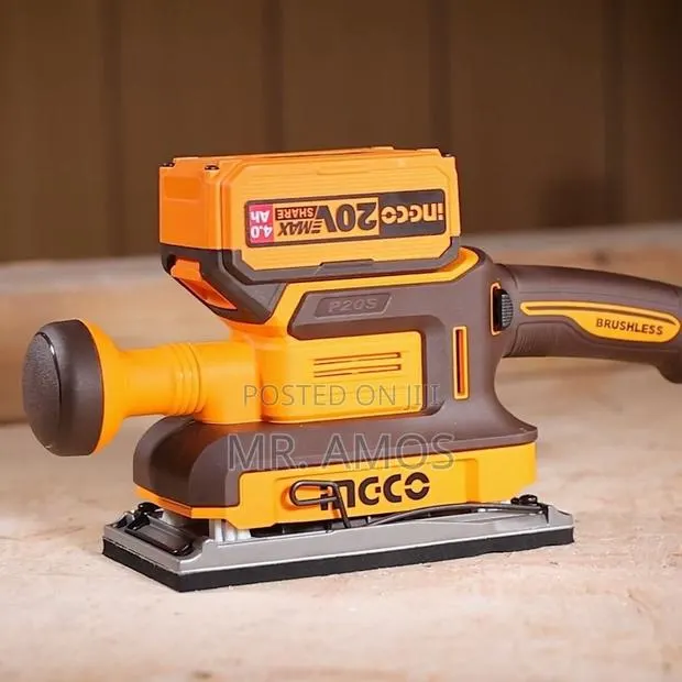 90mm Cordless Finishing Sander With 5PCs Sandpaper - CFSLI20313 · Photo 1