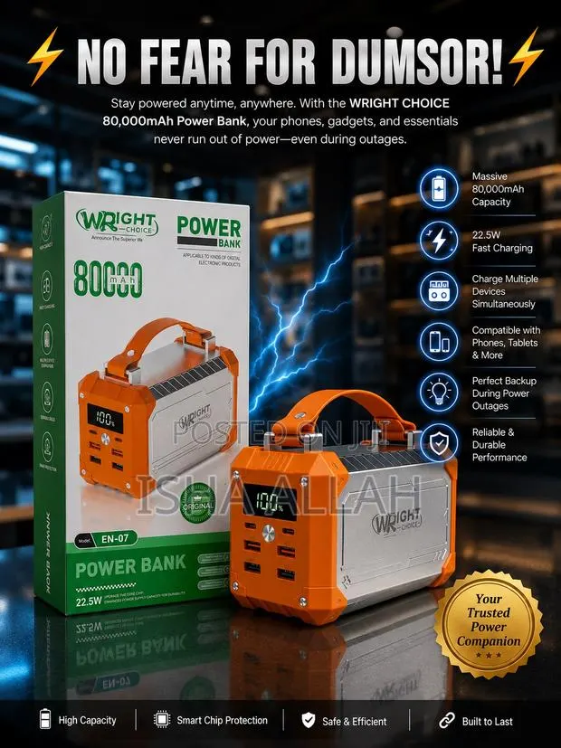 Power Bank 80000 Capacity · Photo 1
