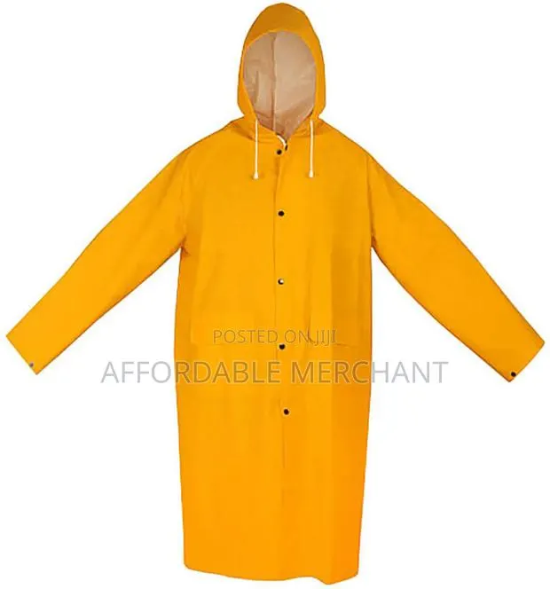 Long-Sleeve Raincoat With Hood · Photo 1