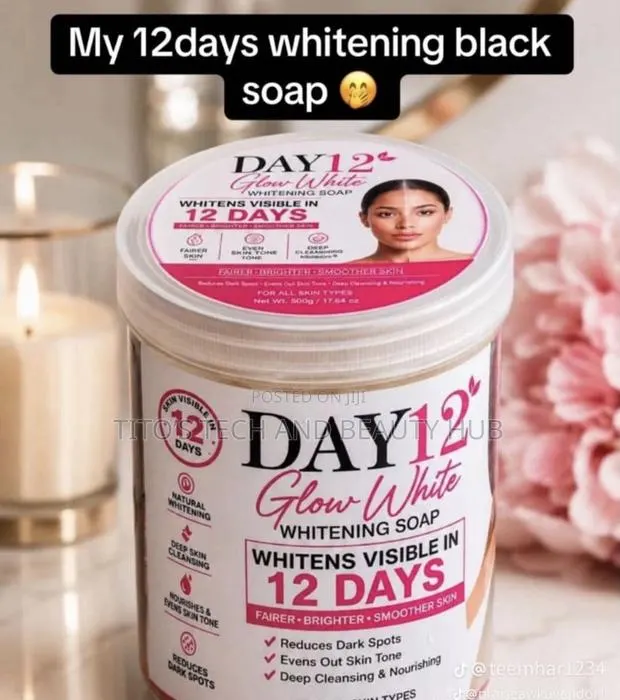 Day 12 Glow White Black Soap · Photo 1