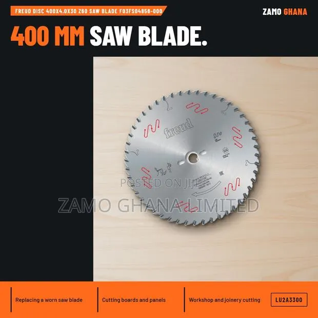 Freud Disc 400X4.0X30 Z60 Saw Blade F03Fs04856-000 - LU2A3300 · Photo 1