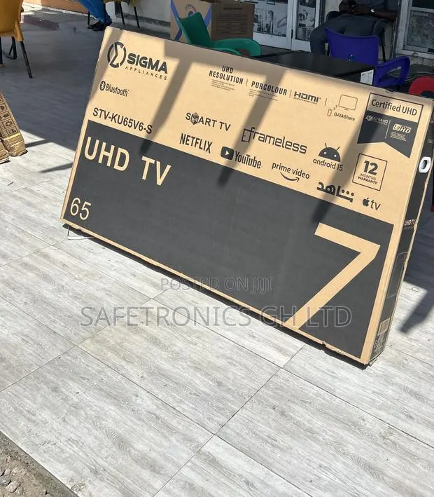 Newly Approved 65 Inch Smart Uhd Digital Satellite Android Sigma Tv · Photo 1