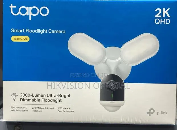Tapo C720
Wired Floodlight Security Camera · Photo 1