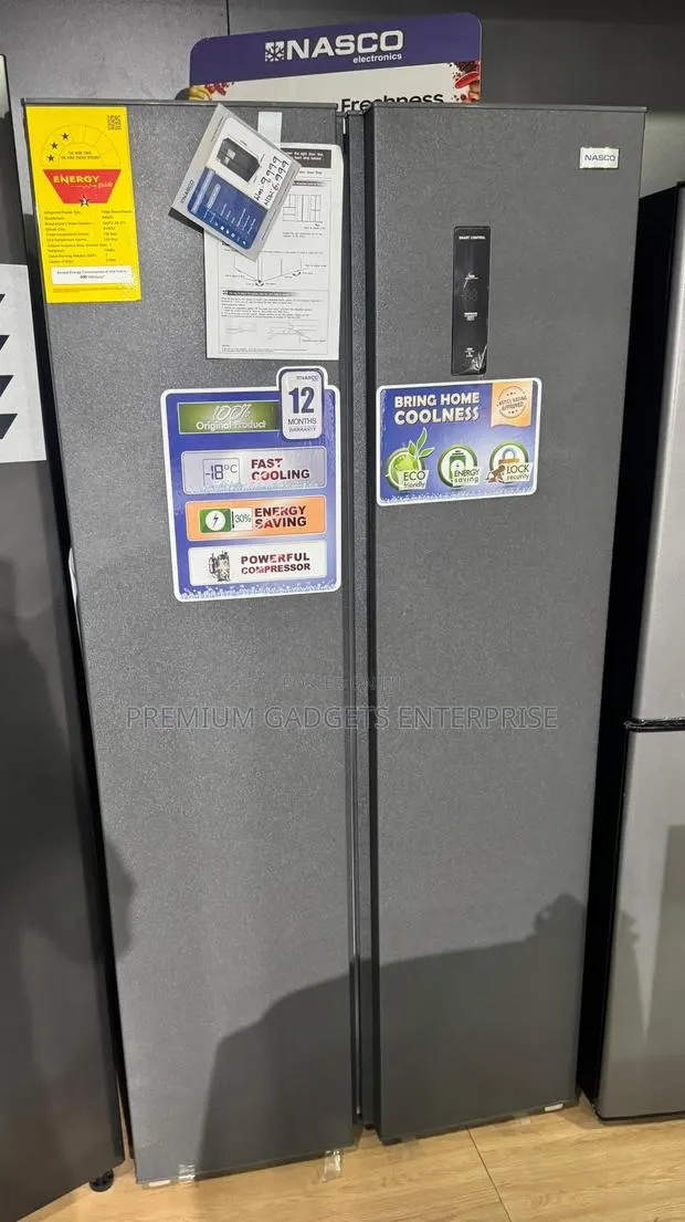 Nasco 400l Side-by-Side 3-Star Energy Saving Fridge Nasf2-66.1ff · Photo 1