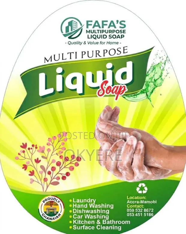 Multipurpose Liquid Soap Contact · Photo 1