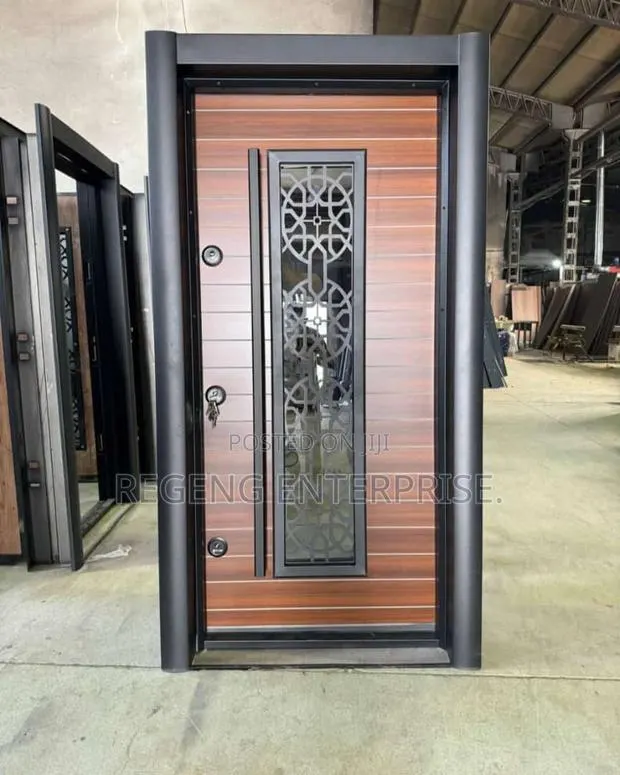Luxury Single Door With Glass Security Door · Photo 1