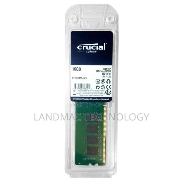 Crucial 16gb Ddr4 2666 MHZ for Desktop · Photo 1