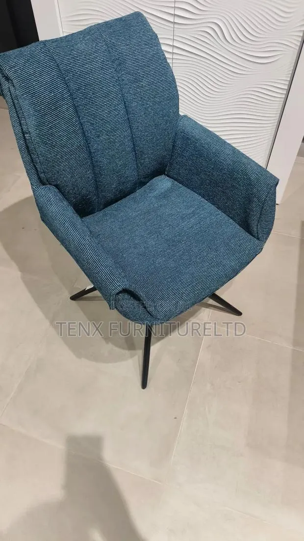 Dining Chair (Swivel)Blue · Photo 1