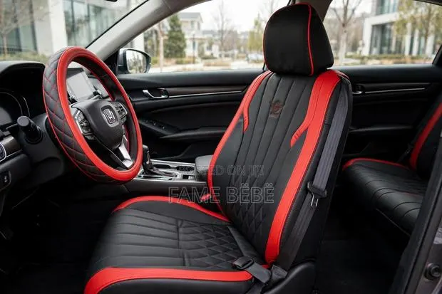 Luxury Sport Edition Car Seat Cover - Black Red · Photo 1