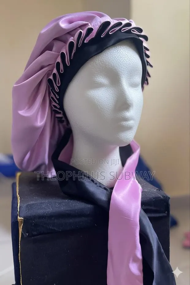 High Fashion 3in1 Hair Bonnet- Available in Any Color Combo of Choice. · Photo 1
