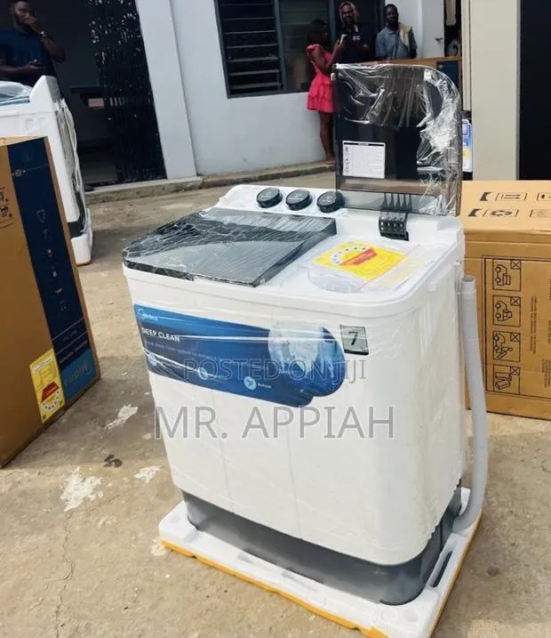 Classic Midea 7kg Spin Dry Electric Washing(White) Transparent Lid · Photo 1