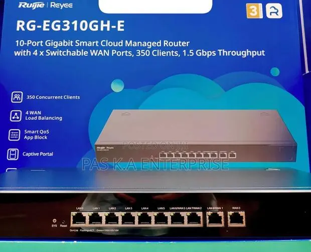 Ruijie 10 Port Cloud Managed VPN Router · Photo 1