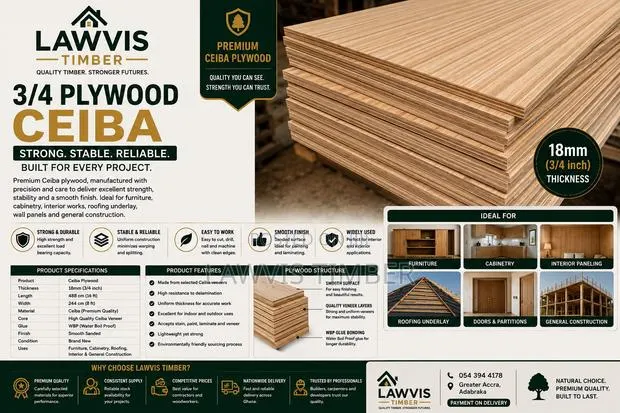 18mm (3/4”) Ceiba Plywood Strong · Photo 1