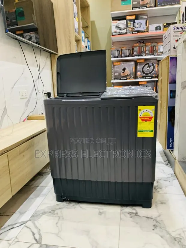 Authentic Sleek Nasco 11kg Topload Twintub Semi Auto Black · Photo 1