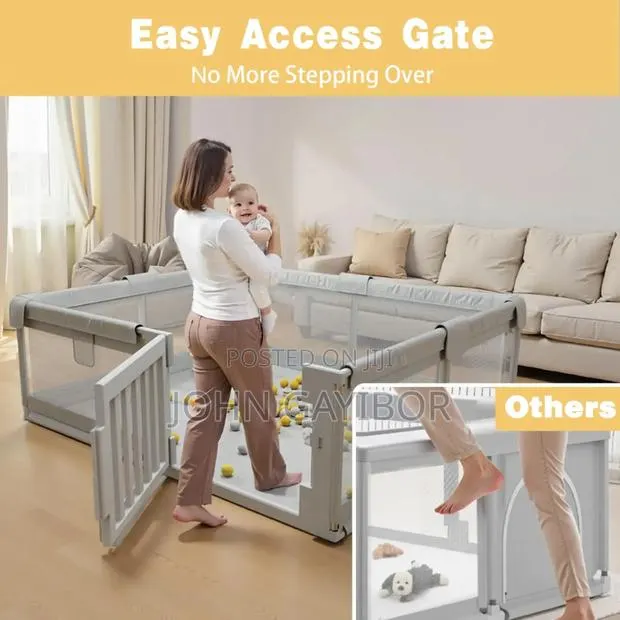 180*200cm Quality Baby Playpen With Plastic Door +Balls+Pull Ring+Bag · Photo 2