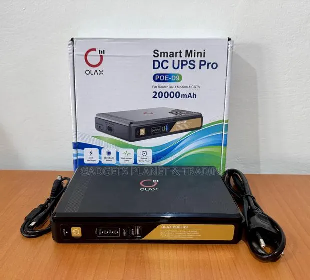 OLAX POE D9 Pro 20000mAh Mini DC UPS for Router, CCTV & Network Device · Photo 1