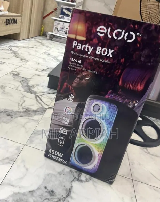 Get Order Eldo Pb2-150 Double 8" Portable Bluetooth Speaker(450watt) · Photo 1